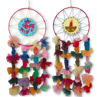 Om Diya Dreamcatchers (Party Prop Festive Hanging Decoration) (Set of 2)