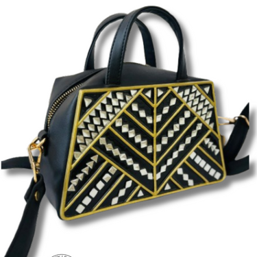 Charming Unusual shaped Bag with Zipper and Sling