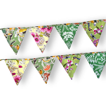 Upcycled Green Bunting