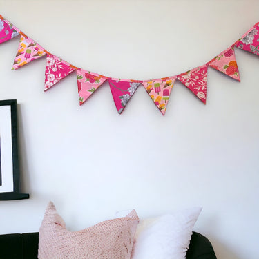 Upcycled Pink Bunting