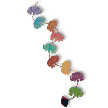 Upcycled Elephant Festive String