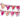 Party Pink Streamer Combo - Pink Banner Bunting + Pink Fringe Streamer Garland (Pack of 2) — handcrafted home decor by USE...