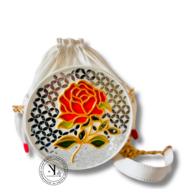 Blushing Rose Lippan Art Potli Sling Bag