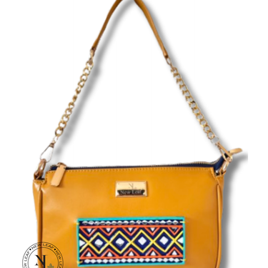 Boho Soul Lippan Art Handcrafted Baguette Bag/Sling