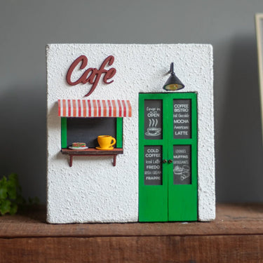 Cafe Planter (White & Green)