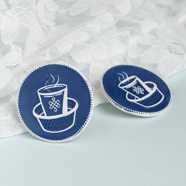 Dabara filter coffee earrings (small)