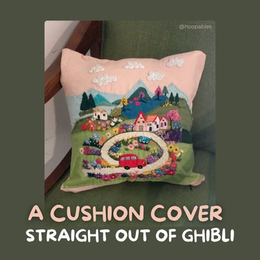 Ghibli Coded Cushion Cover 16”x16” (Made to order)