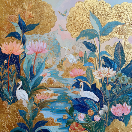 Herons by Water — handcrafted home decor by Loka Loka Studio