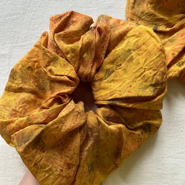 Oversized Meadow Silk Scrunchie