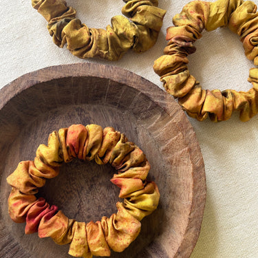 Small Meadow Silk Scrunchie