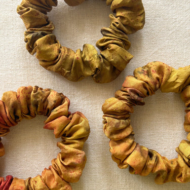 Small Meadow Silk Scrunchie