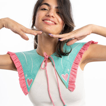 COTTON CANDY HEART COLLAR 💕🦋🐁 ⊹˚.