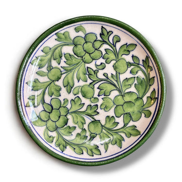 6 Inch Blue Pottery Plate