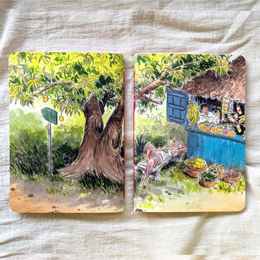 Under the Mango Tree | A5 hand-stitched notebook
