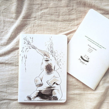 Happy Elephant | A5 hand-stitched notebook