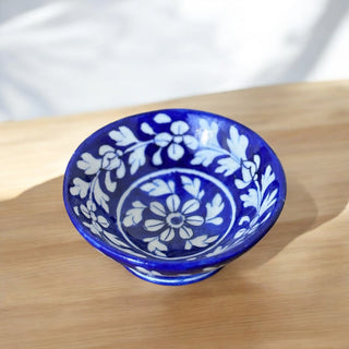 Blue pottery, handmade bowl Set Of (2) - Kala Curry