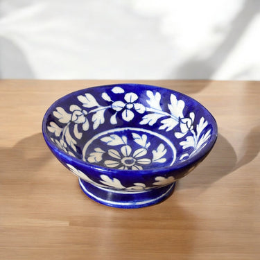 Blue pottery, handmade bowl Set Of (2) - Kala Curry