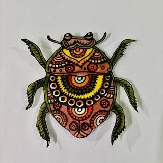 Bug Fridge Magnet (Pointed Oval) - Kala Curry