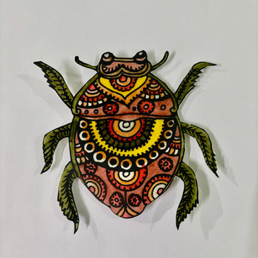 Bug Fridge Magnet (Pointed Oval) - Kala Curry