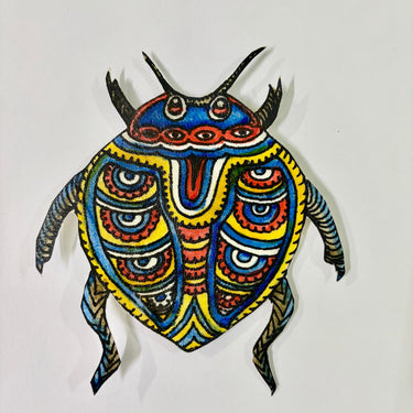 Bug Fridge Magnet (Wide Oval) - Kala Curry