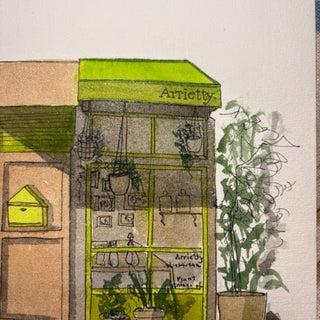 Cafe ARRIETTY – Kyoto Ghibli‑Inspired Watercolor - Kala Curry