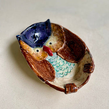 Ceramic Owl Bowl