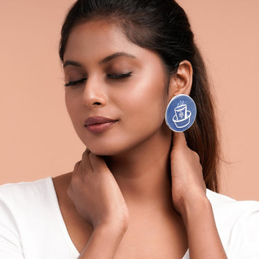 Dabara filter coffee earrings (small) - Kala Curry
