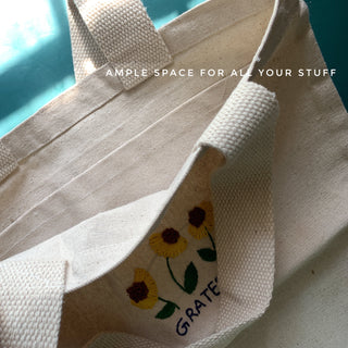 Daisies Tote Bag - Kala Curry