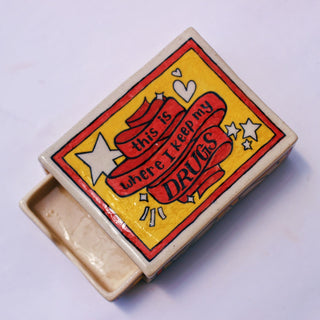DRUGS - Matchbox Ashtray - Kala Curry