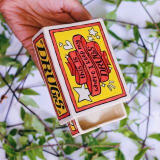 DRUGS - Matchbox Ashtray - Kala Curry