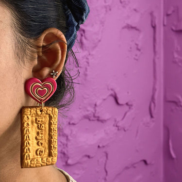 Gold Biscuit - Earrings - Kala Curry
