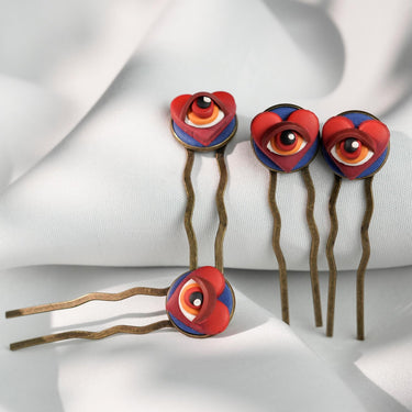 "Heart of ENVY"hair pin - Kala Curry