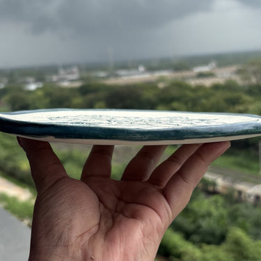 Buddha's Babies - Sgraffito Art Ceramic Plate