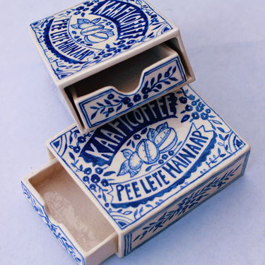 Kaafi Coffee - Matchbox Ashtray - Kala Curry