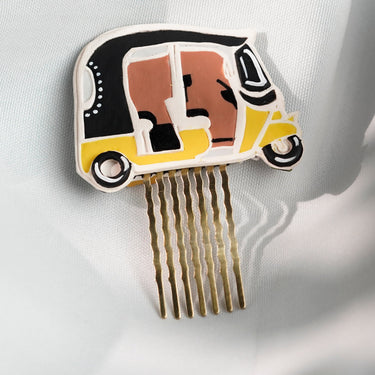 Namma Ooru 2 in 1 reversible “AUTO” hair pin - Kala Curry