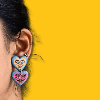Nazar Battu Earrings - Kala Curry