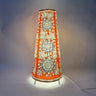 Red Floral 16" Round Lamp - Kala Curry