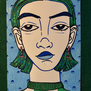 Resting Bitch Face (Blue) - Kala Curry