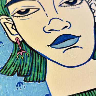 Resting Bitch Face (Blue) - Kala Curry