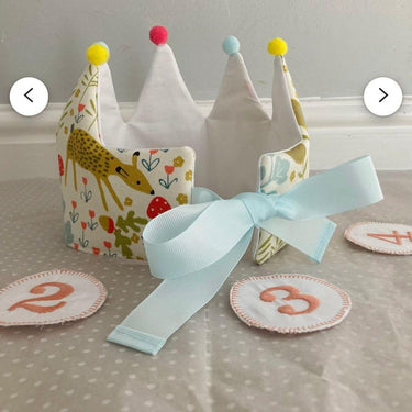 Birthday Crown with Age Velcro Sticker