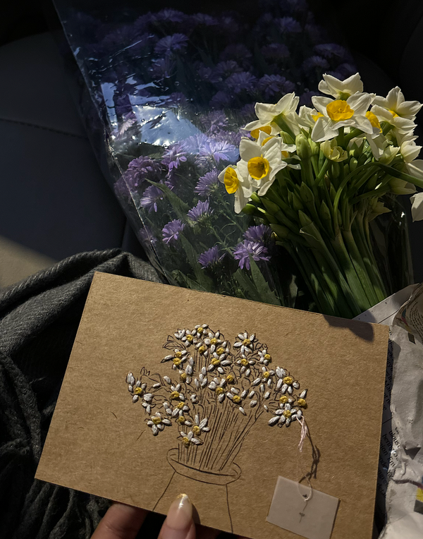Embroidered Postcards