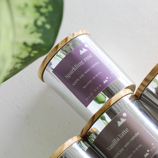 Sparkling Rose Soy Wax Candle - Kala Curry