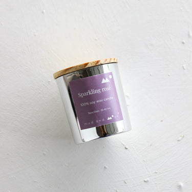 Sparkling Rose Soy Wax Candle - Kala Curry