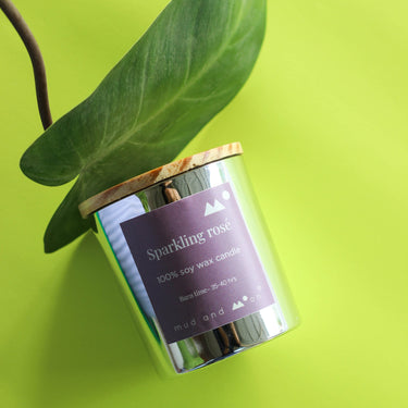 Sparkling Rose Soy Wax Candle - Kala Curry