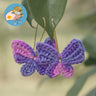 Whimsical Butterfly Crochet Earrings - Kala Curry