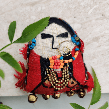 Woman of Kutchh Brooch - Kala Curry