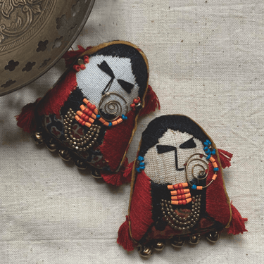 Woman of Kutchh Brooch - Kala Curry